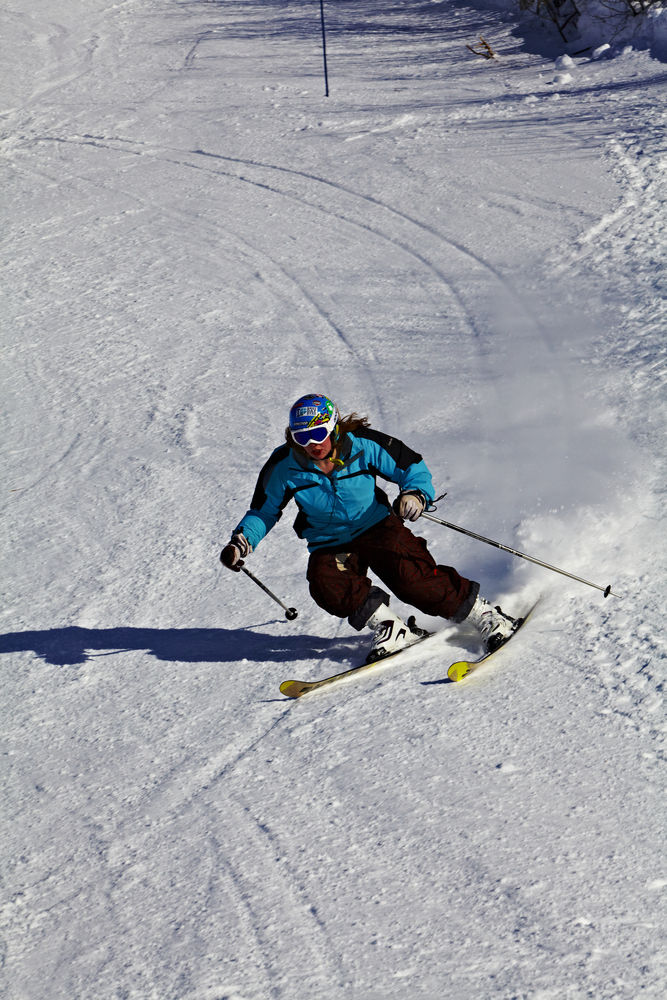 Practice you skiing technique