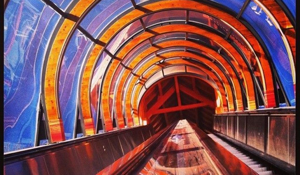 Inside escalators