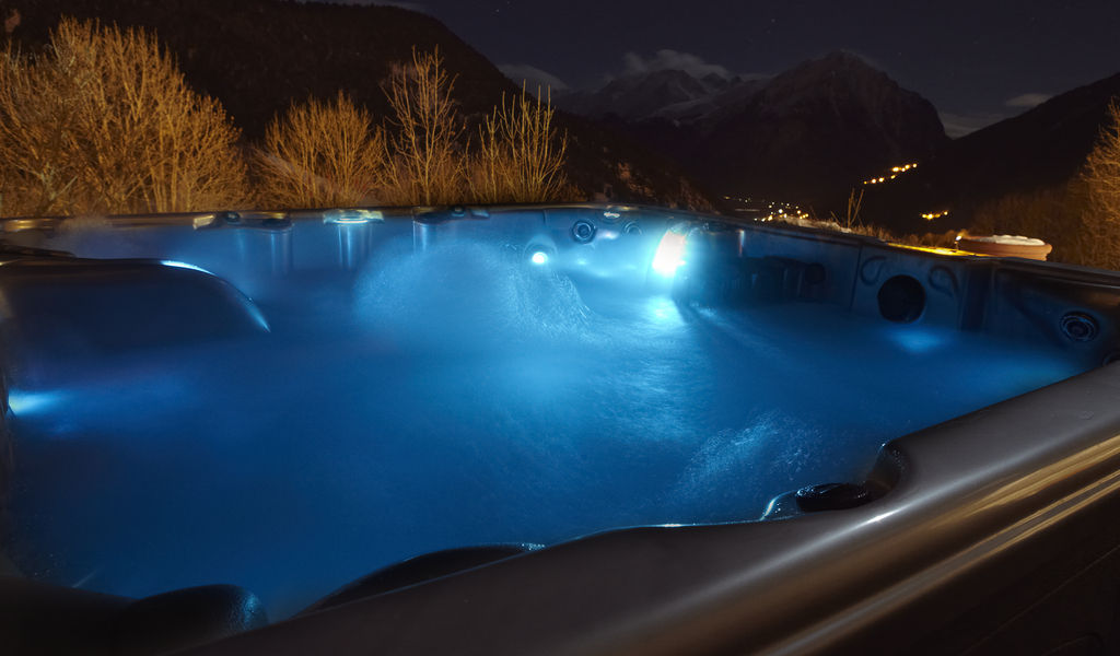 Hot Tub during evening