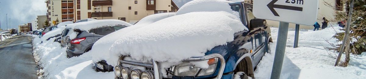 Car with snow